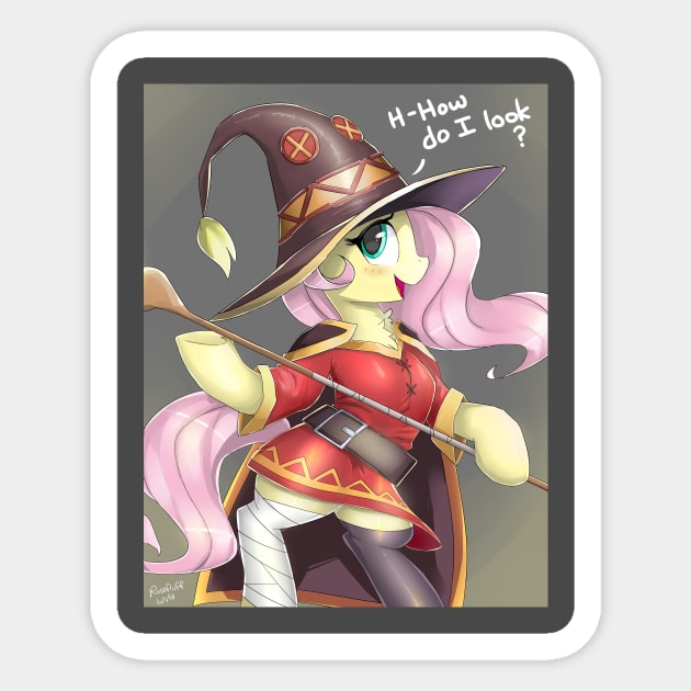 Megumin Fluttershy! Sticker by cerebralvapor